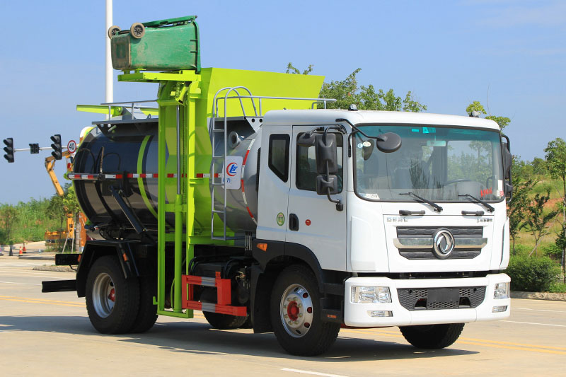 東風(fēng)D9國(guó)六 8方 圓罐餐廚垃圾車